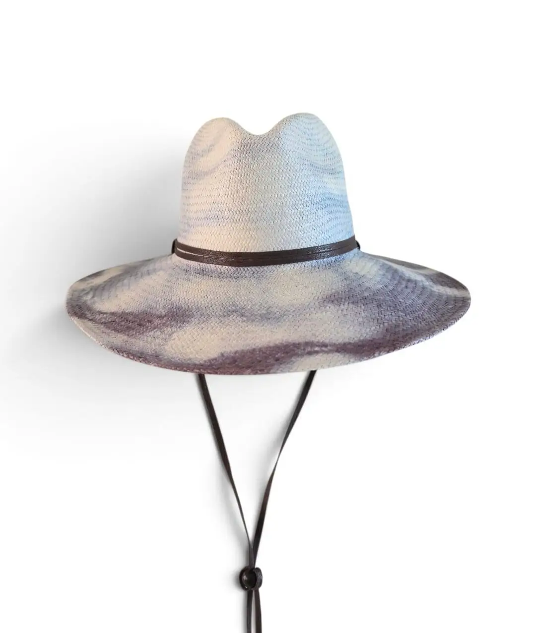 Classic Marbled Wide-Brim Hat