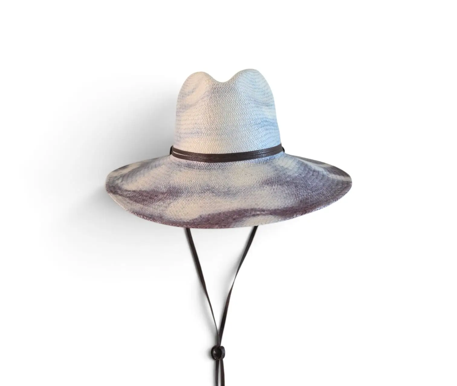 Classic Marbled Wide-Brim Hat